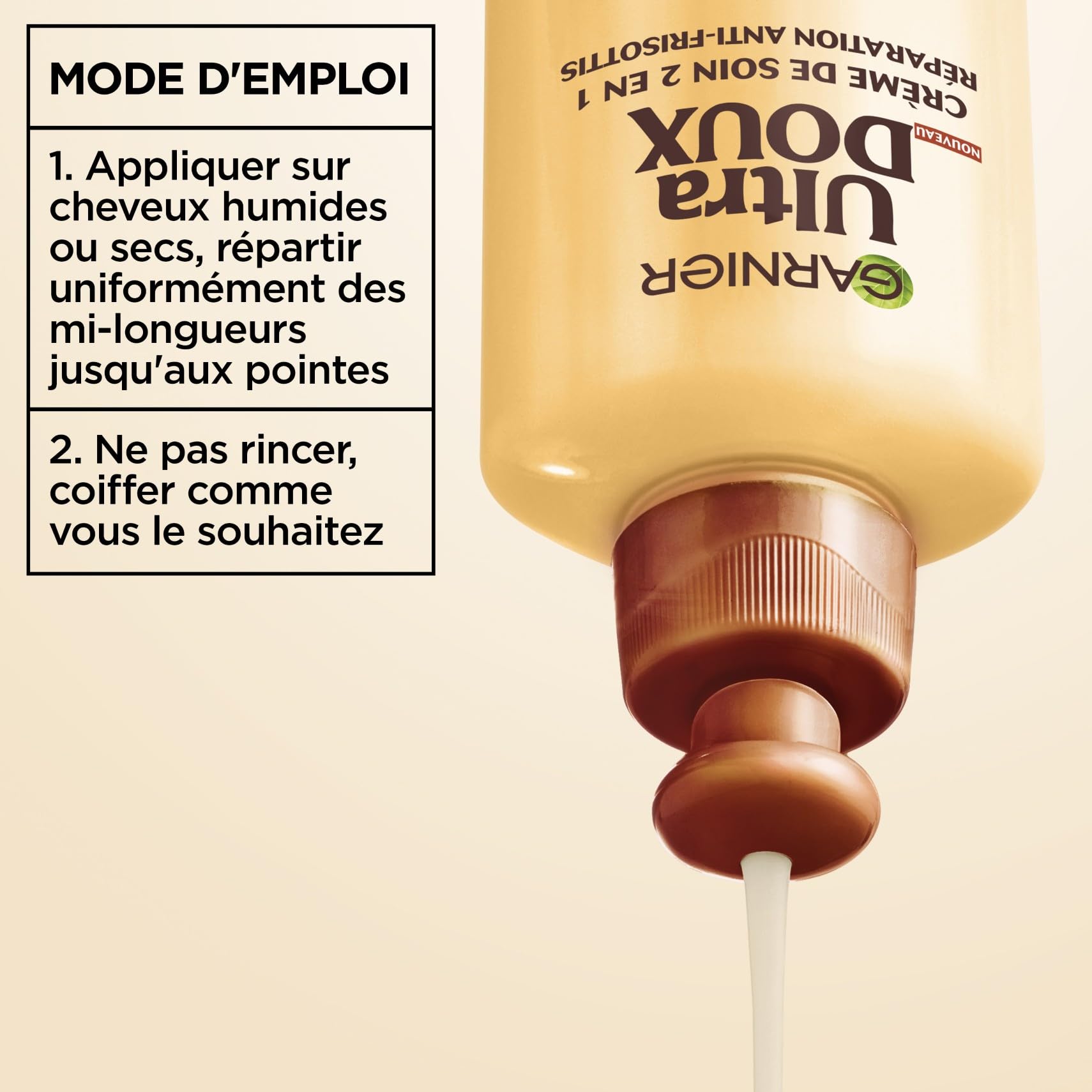 garnier-ultra-doux-tr-sors-de-miel-cr-me-soin-2-en-1-cheveux-fragiles-cassants-2 image 4