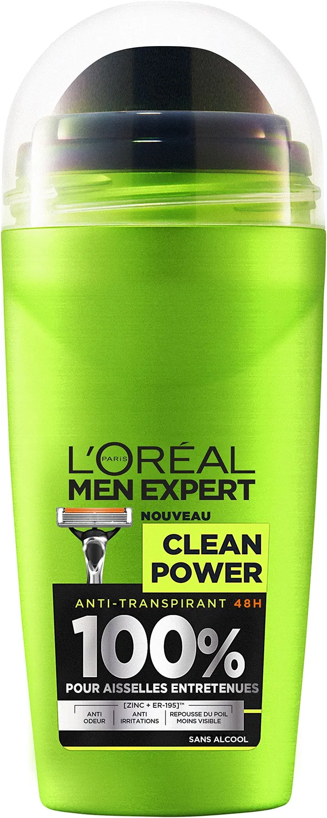 l-or-al-men-expert-clean-power-d-odorant-bille-homme-50-ml-sans-alcool image 1