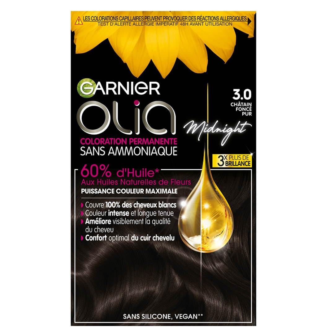 garnier-olia-coloration-permanente-sans-ammoniaque-3-0-ch-tain-fonc image 1
