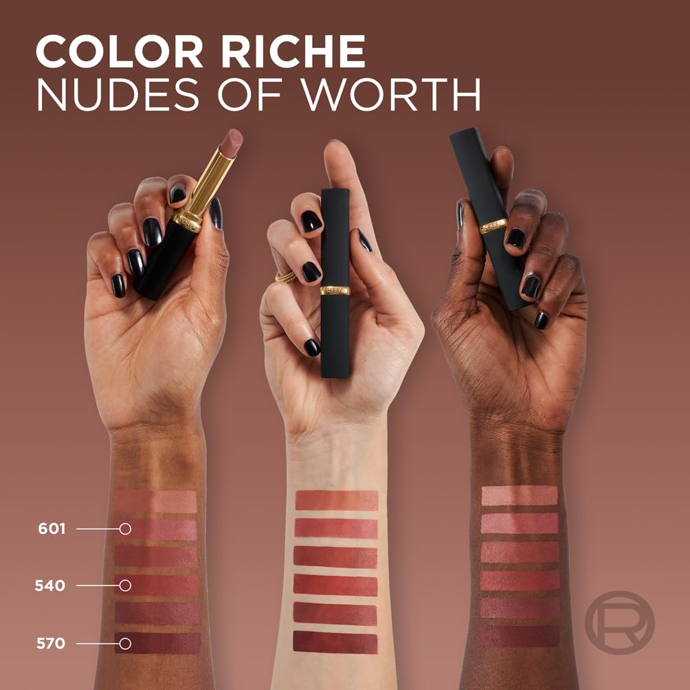 l-or-al-paris-color-riche-nus-audacieux-rouge-l-vres-mat-601-worth-it image 6