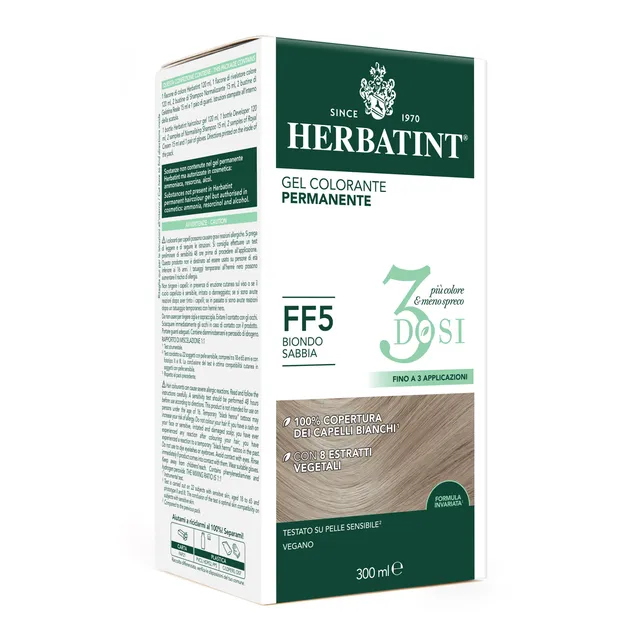 herbatint-soin-colorant-permanent-3dosi-ff5-blond-sable-gel-300-ml image 1