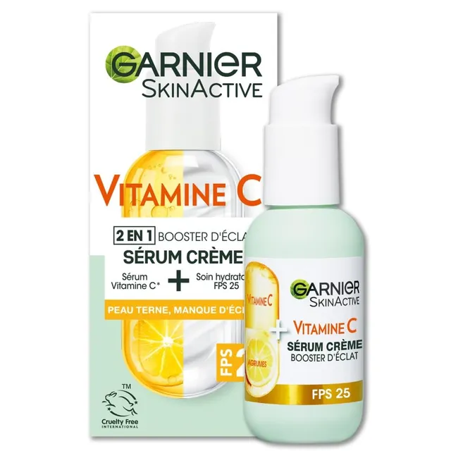 garnier-skin-active-s-rum-cr-me-booster-d-clat-2-en-1-vitamine-c-fps-25-50-ml image 1