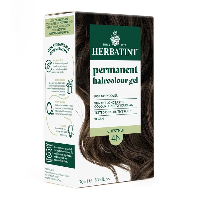 herbatint-soin-colorant-permanent-4n-ch-tain-gel-170-ml image 1