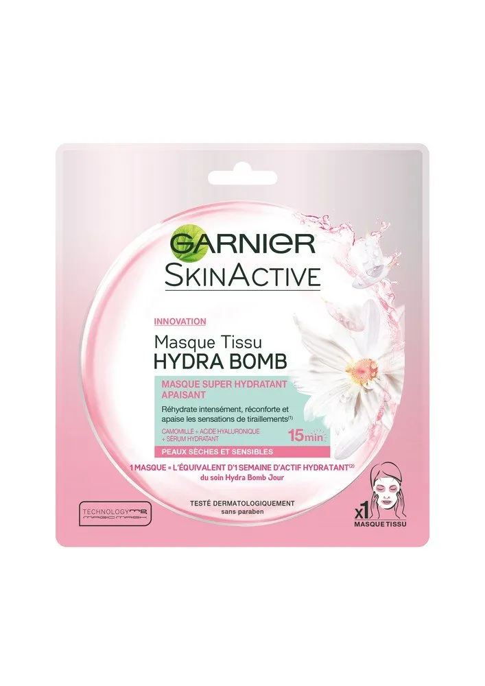 garnier-skinactive-hydra-bomb-masque-tissu-camomille-peaux-s-ches-et-sensibles image 1