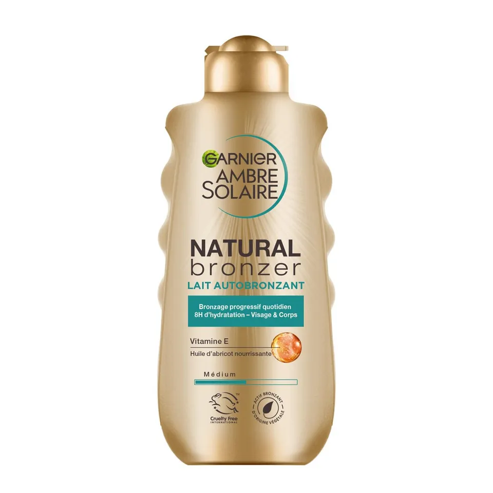 garnier-ambre-solaire-natural-bronzer-lait-autobronzant-corps-l-huile-d-abricot- image 1