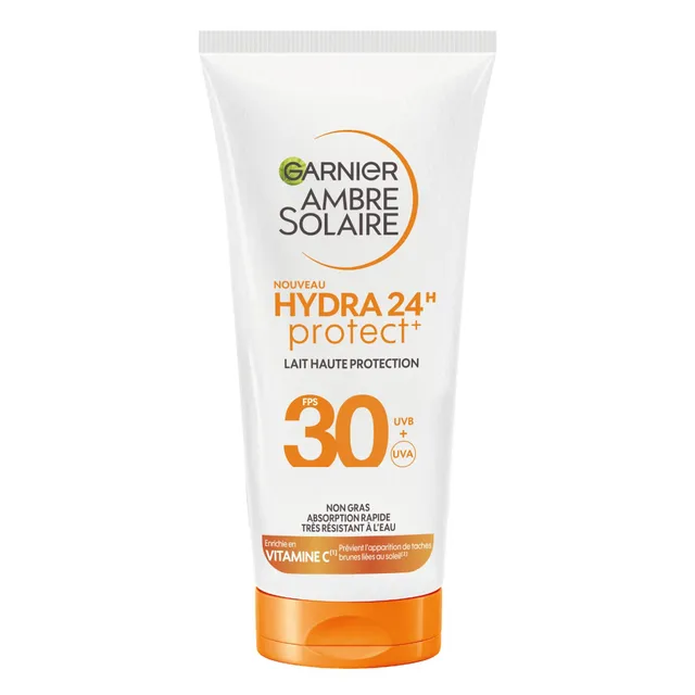 garnier-ambre-solaire-hydra-lait-protecteur-spf30-vitamine-c-visage-corps-50-ml image 1