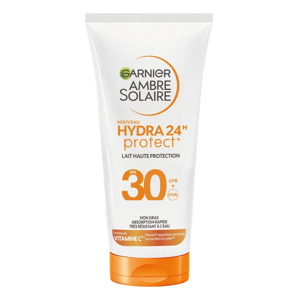 garnier-ambre-solaire-hydra-lait-protecteur-spf30-vitamine-c-visage-corps-50-ml image 1