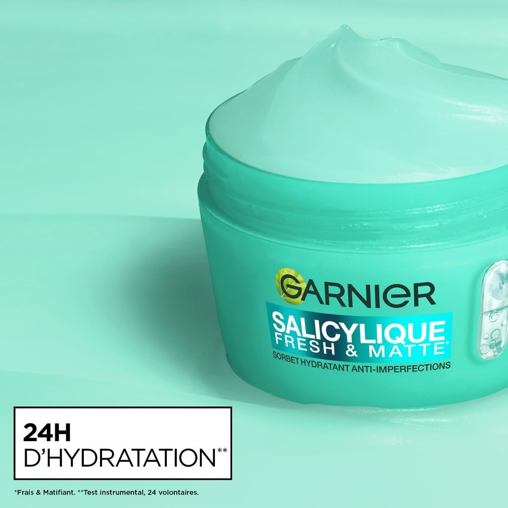 garnier-salicylique-cr-me-sorbet-fresh-matte-hydratante-matifiante-85-ml image 2