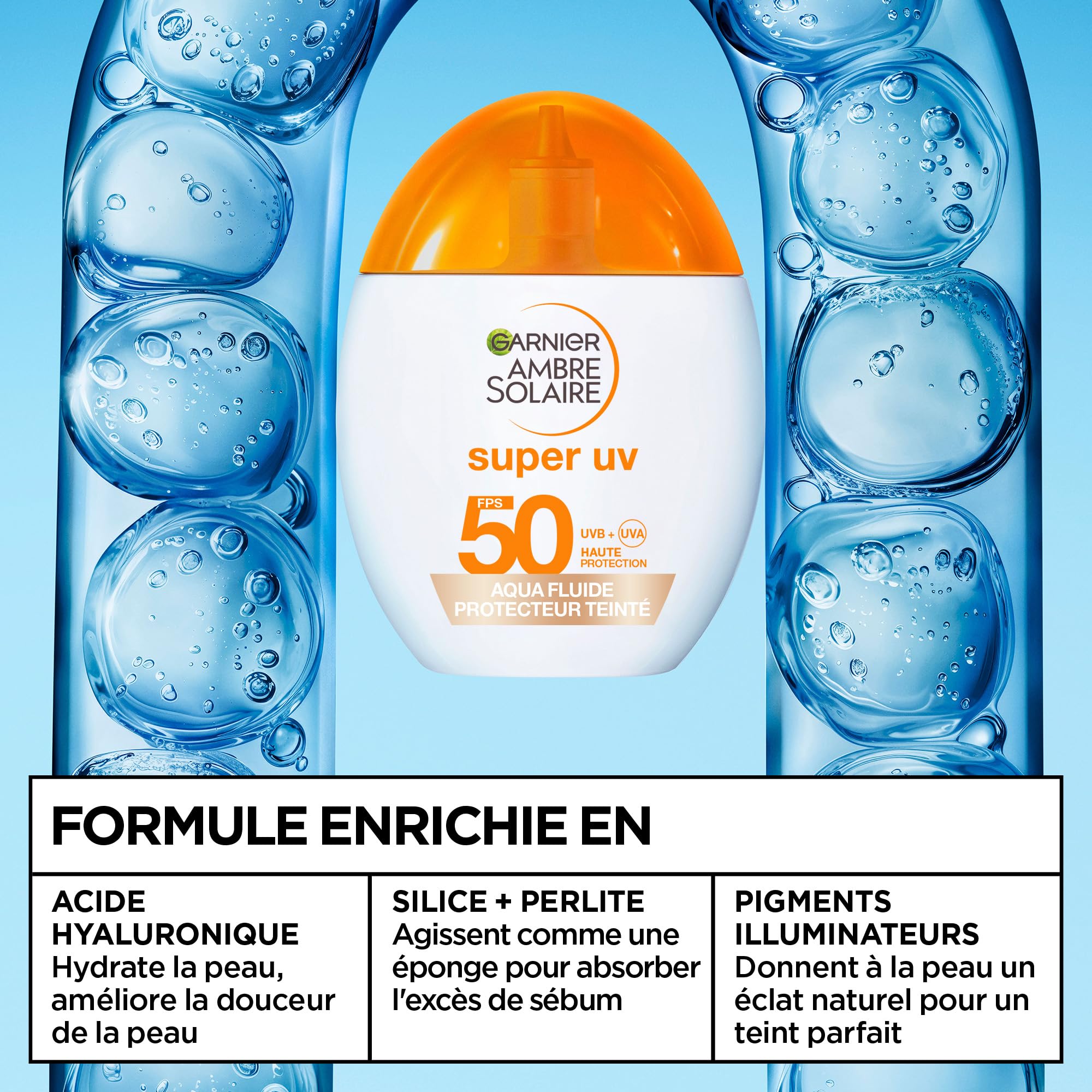 garnier-ambre-solaire-aqua-fluide-visage-teint-spf50-hyaluron-40ml image 4