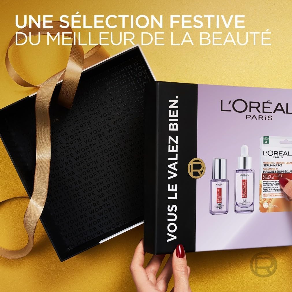l-or-al-paris-coffret-cadeau-revitalift-filler-s-rum-anti-rides-s-rum-yeux-masqu image 4