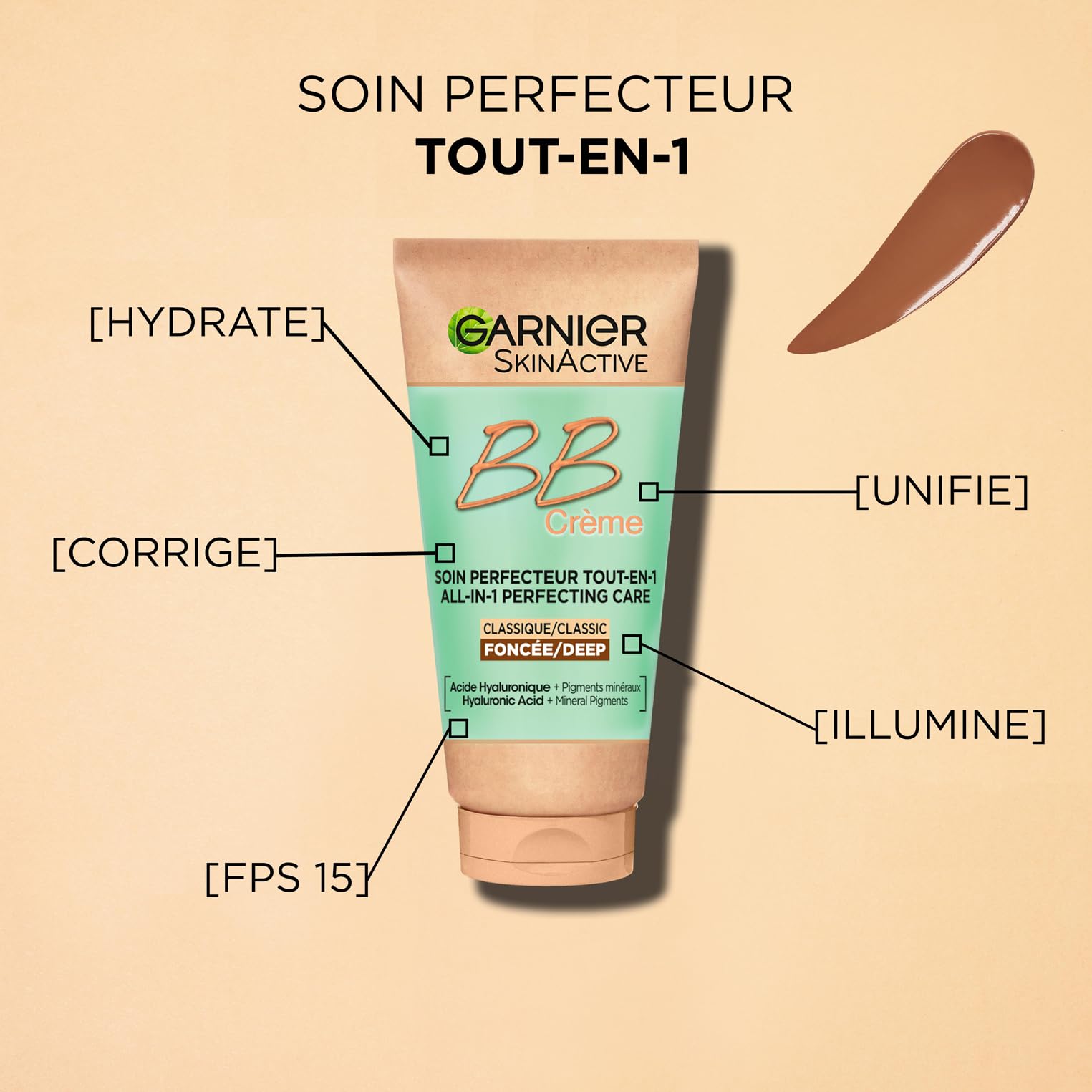 garnier-bb-cr-me-classique-soin-perfecteur-teinte-fonc-e-50-ml-spf-15 image 4