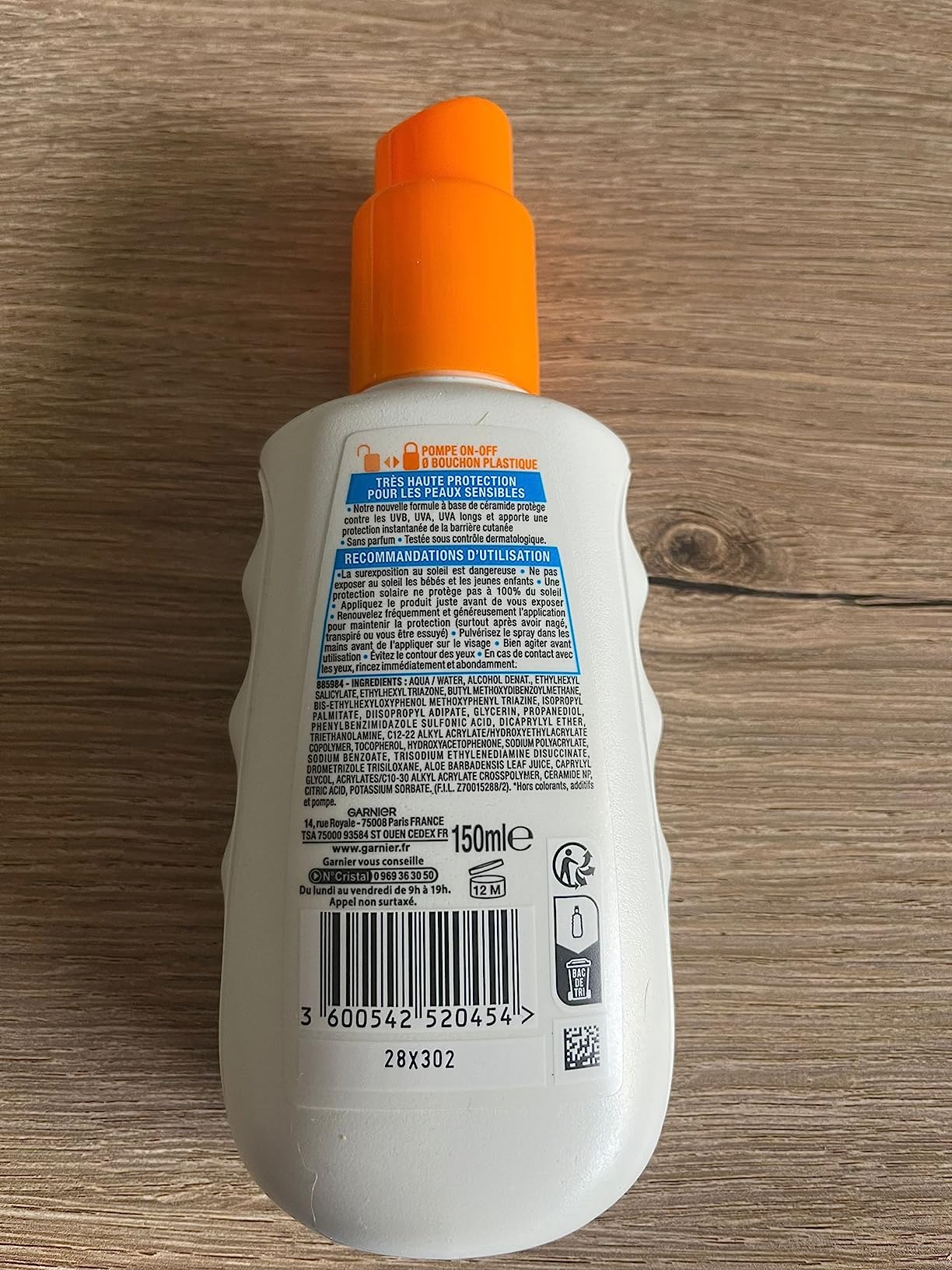 Très bon spray haute protection