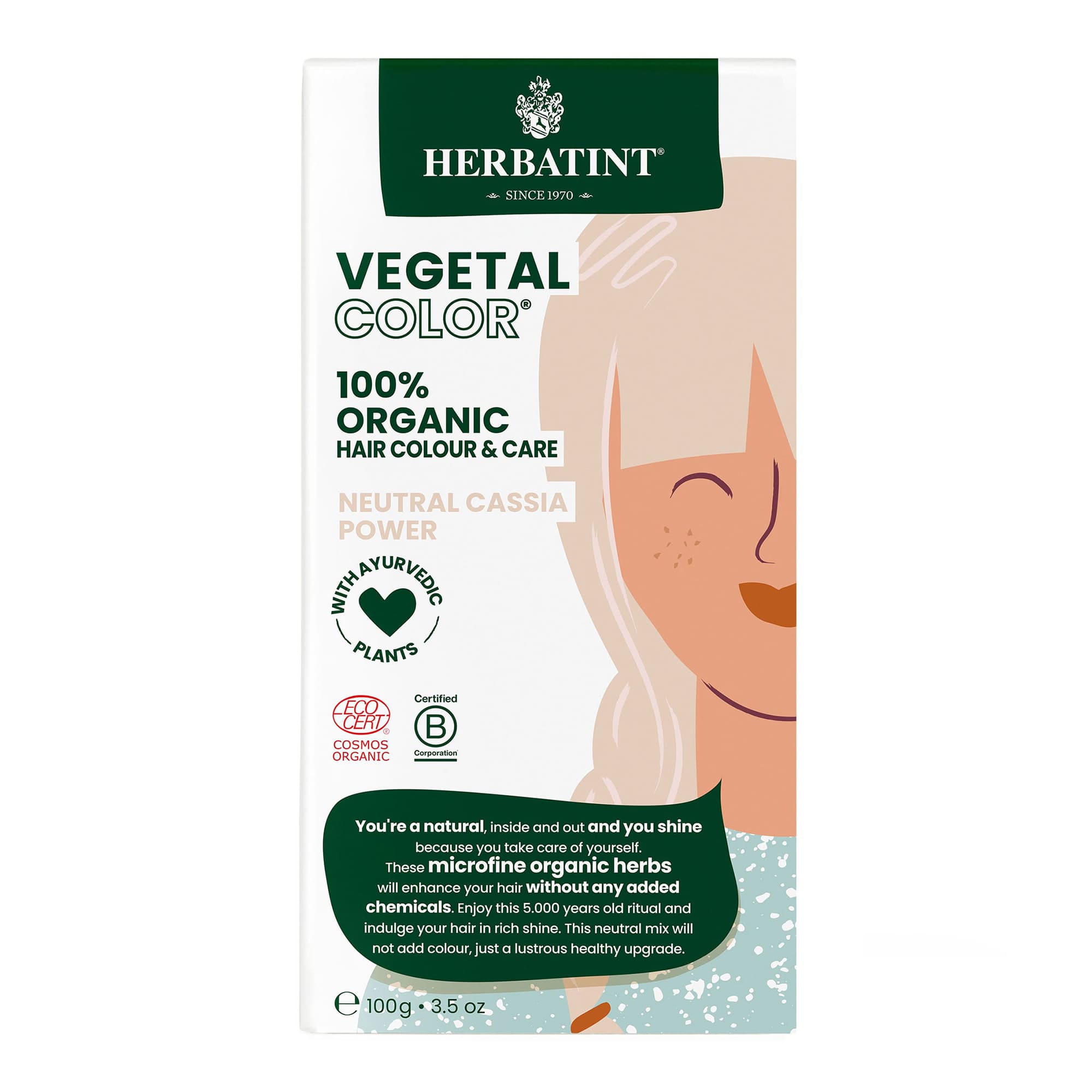 herbatint-vegetal-color-neutral-cassia-power-henn-neutre-100-g-coloration-v-g-ta image 2