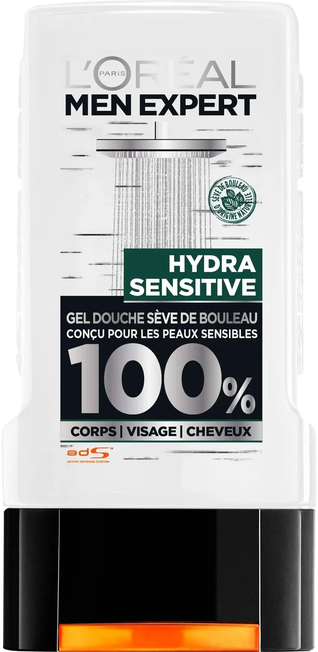 l-or-al-men-expert-hydra-sensitive-gel-douche-homme-3-en-1-300-ml image 1