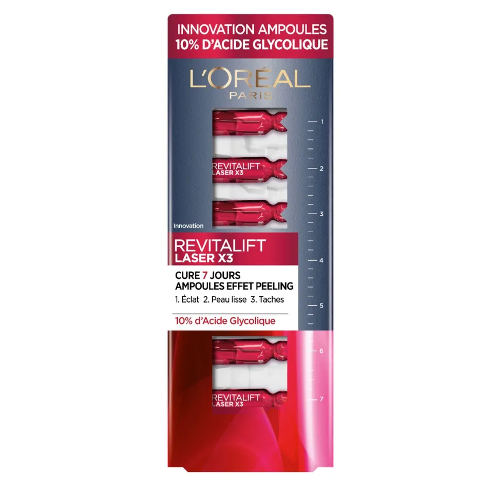 l-or-al-paris-revitalift-laser-x3-ampoules-effet-peeling-10-acide-glycolique-7-x image 1