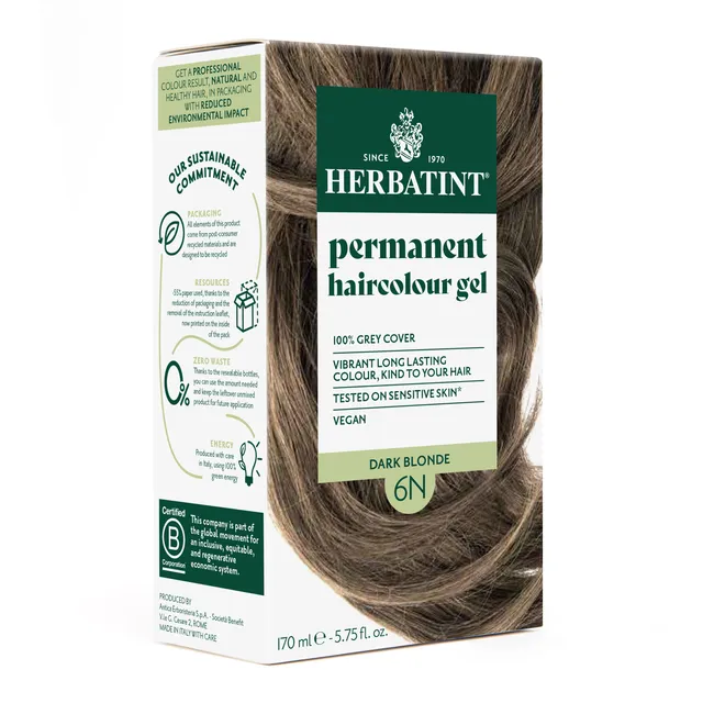 herbatint-soin-colorant-permanent-6n-blond-fonc-gel-170-ml image 1