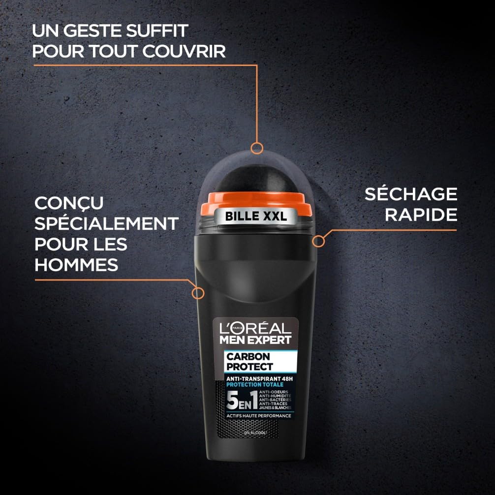 l-or-al-paris-men-expert-carbon-protect-d-odorant-bille-50-ml-lot-de-6 image 4