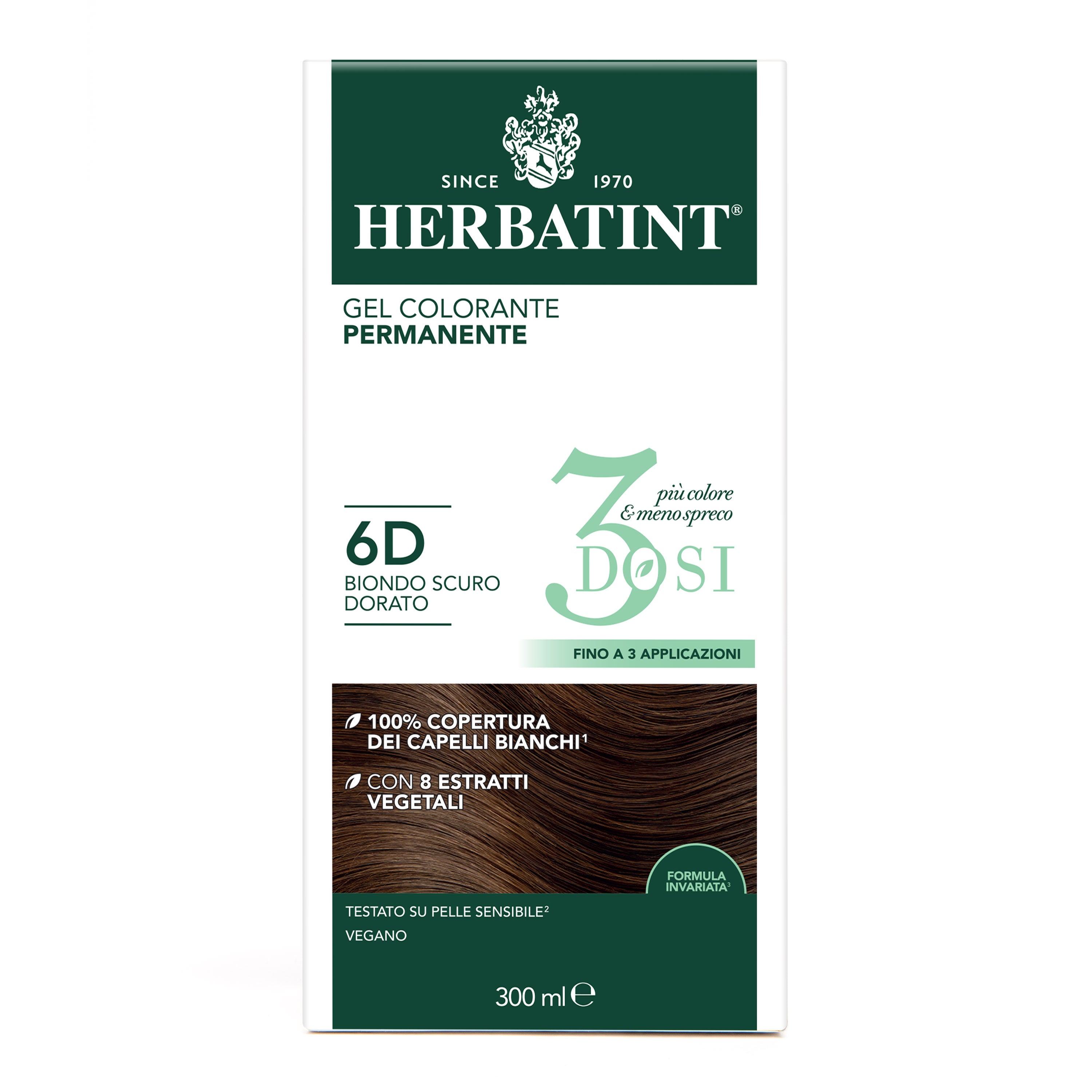 herbatint-soin-colorant-permanent-3dosi-6d-blond-fonc-dor-gel-colorant-300-ml image 3