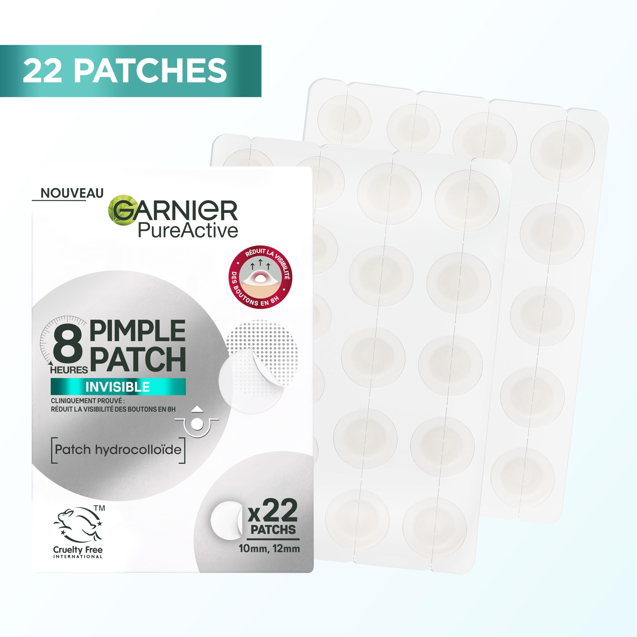 garnier-pure-active-patch-bouton-hydrocollo-de-2-x-22-pi-ces image 2