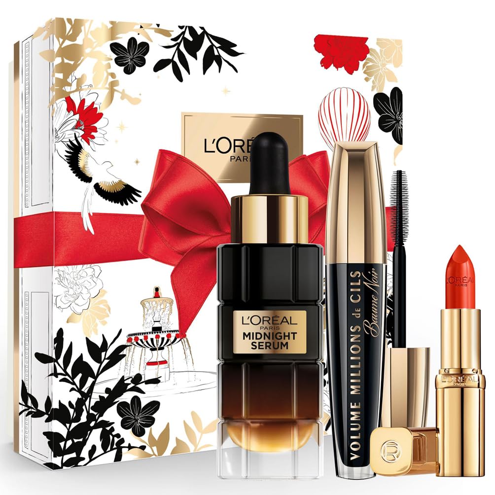 l-or-al-paris-coffret-cadeau-luxe-femme-midnight-s-rum-age-perfect-mascara-volum image 1