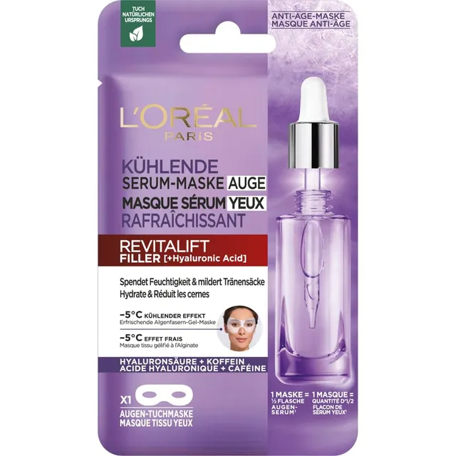 l-or-al-paris-revitalift-filler-masque-tissu-s-rum-yeux-caf-ine-11-g image 1
