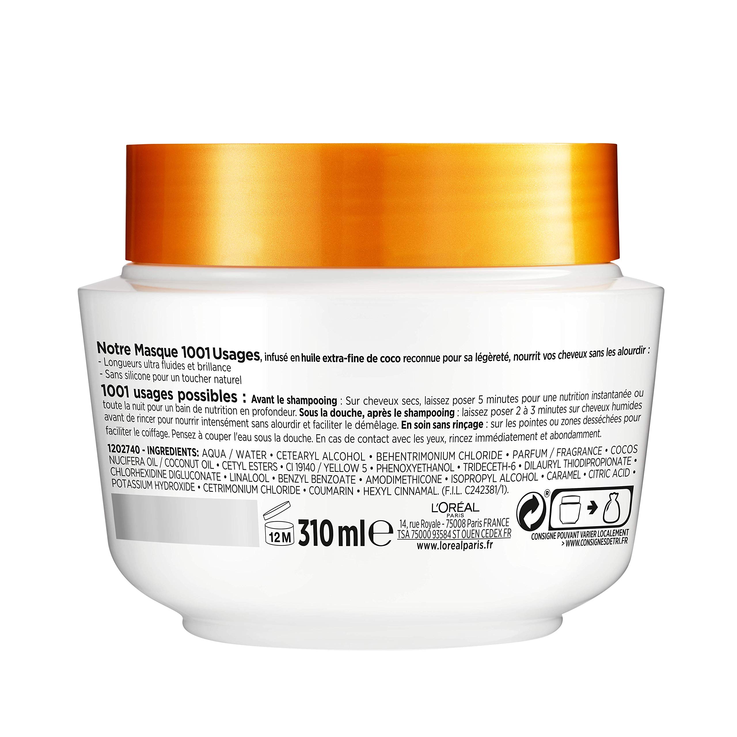l-or-al-paris-elseve-huile-extraordinaire-coco-masque-nutrition-310-ml-cheveux-n image 2