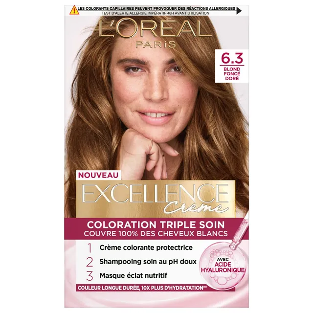 l-or-al-paris-excellence-cr-me-coloration-permanente-triple-soin-6-3-blond-fonc- image 1