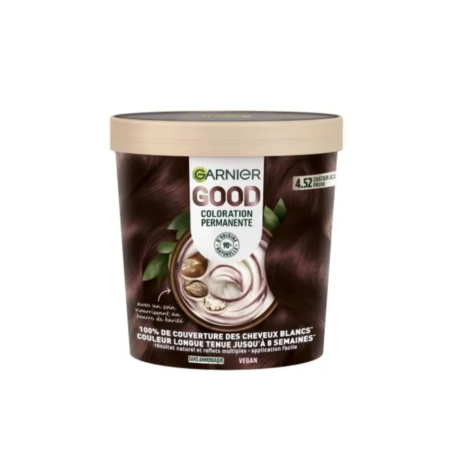 garnier-good-coloration-permanente-sans-ammoniaque-4-52-ch-tain-acajou-prune image 1