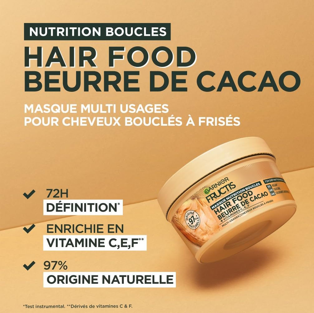 garnier-fructis-hair-food-masque-nutrition-boucles-beurre-de-cacao-320-ml image 2