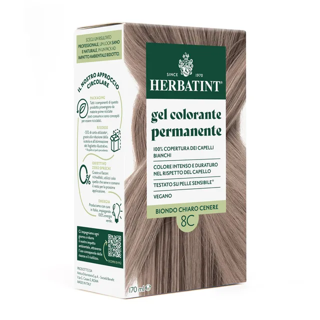 herbatint-soin-colorant-permanent-8c-blond-clair-cendr-gel-170-ml image 1