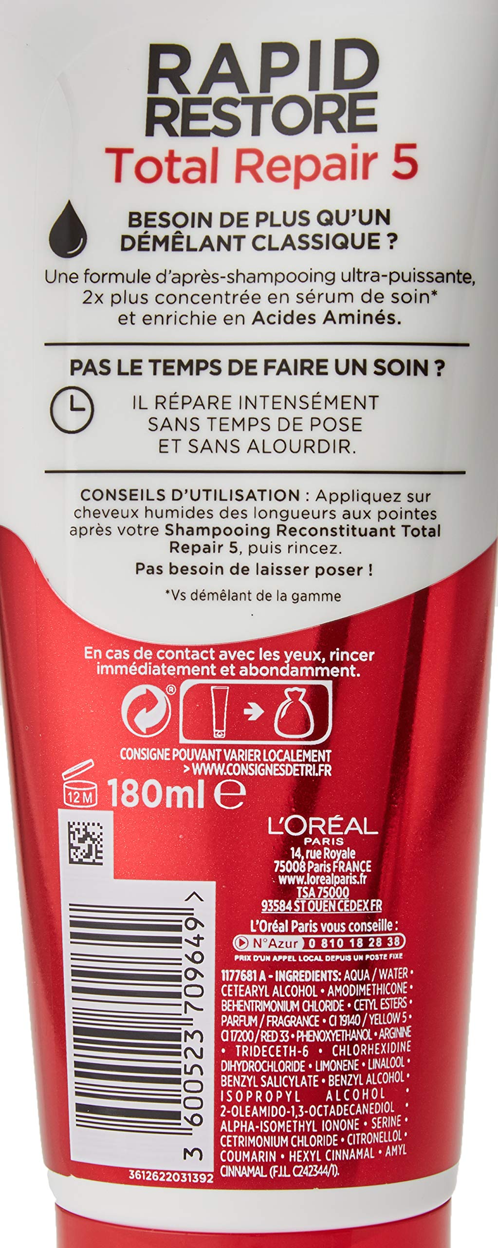 l-or-al-paris-els-ve-total-repair-5-apr-s-shampooing-intensif-k-ratine-180-ml image 3