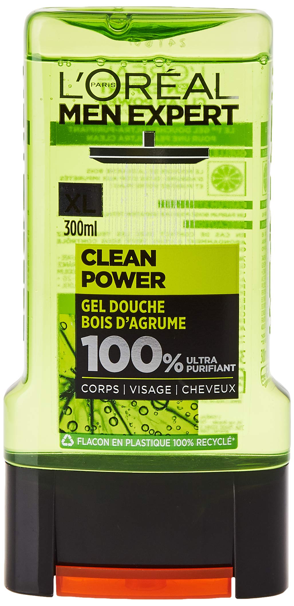 l-or-al-paris-men-expert-clean-power-gel-douche-ultra-purifiant-homme-300-ml image 1