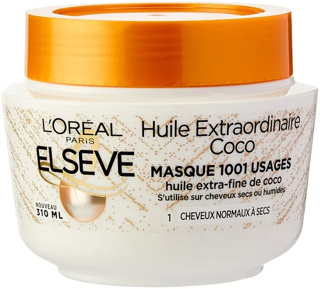l-or-al-paris-elseve-huile-extraordinaire-coco-masque-nutrition-310-ml-cheveux-n image 1