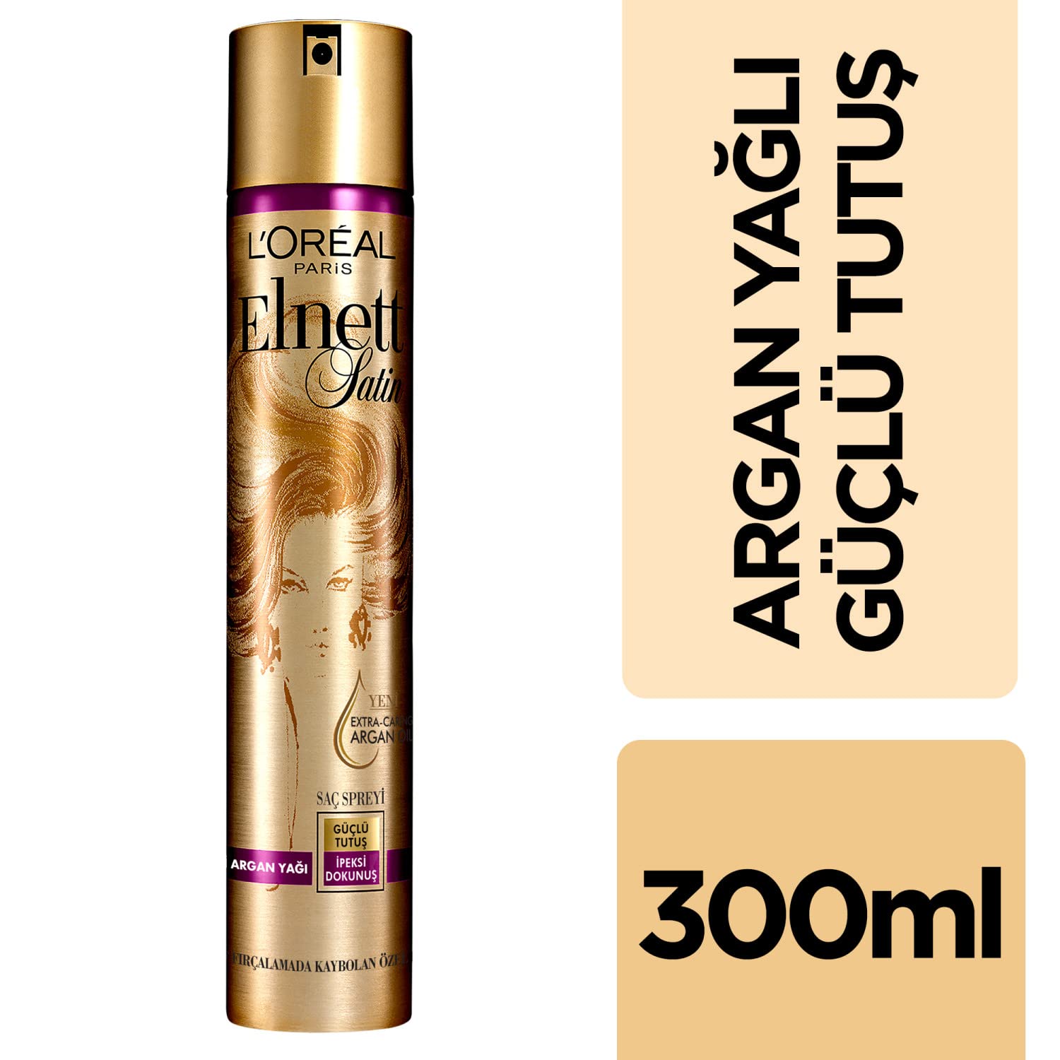 l-or-al-paris-elnett-laque-fixation-forte-huile-pr-cieuse-argan-300-ml image 3