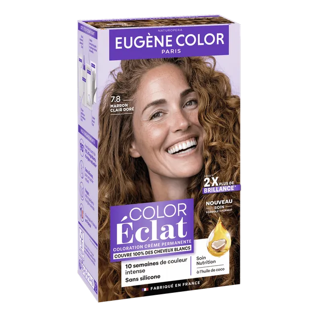 eug-ne-color-color-clat-7-8-marron-clair-dor-coloration-domicile image 1