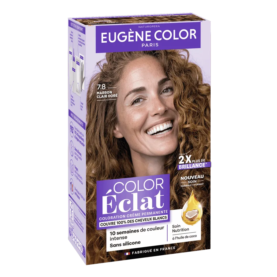 eug-ne-color-color-clat-7-8-marron-clair-dor-coloration-domicile image 1