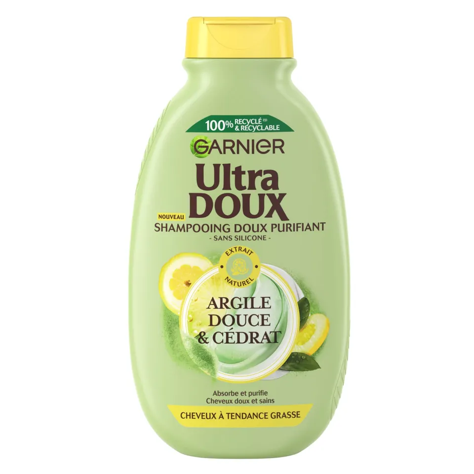 garnier-ultra-doux-shampooing-purifiant-argile-c-drat-cheveux-gras-300-ml image 1