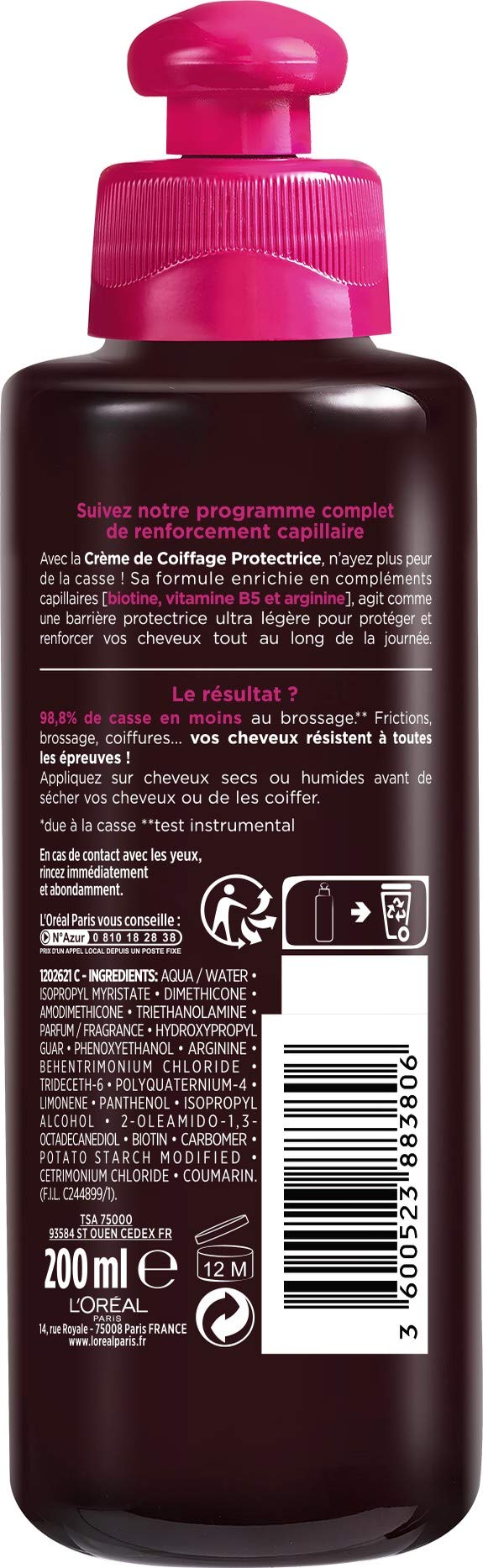 l-or-al-paris-els-ve-full-resist-cr-me-de-coiffage-protectrice-biotine-b5-argini image 2