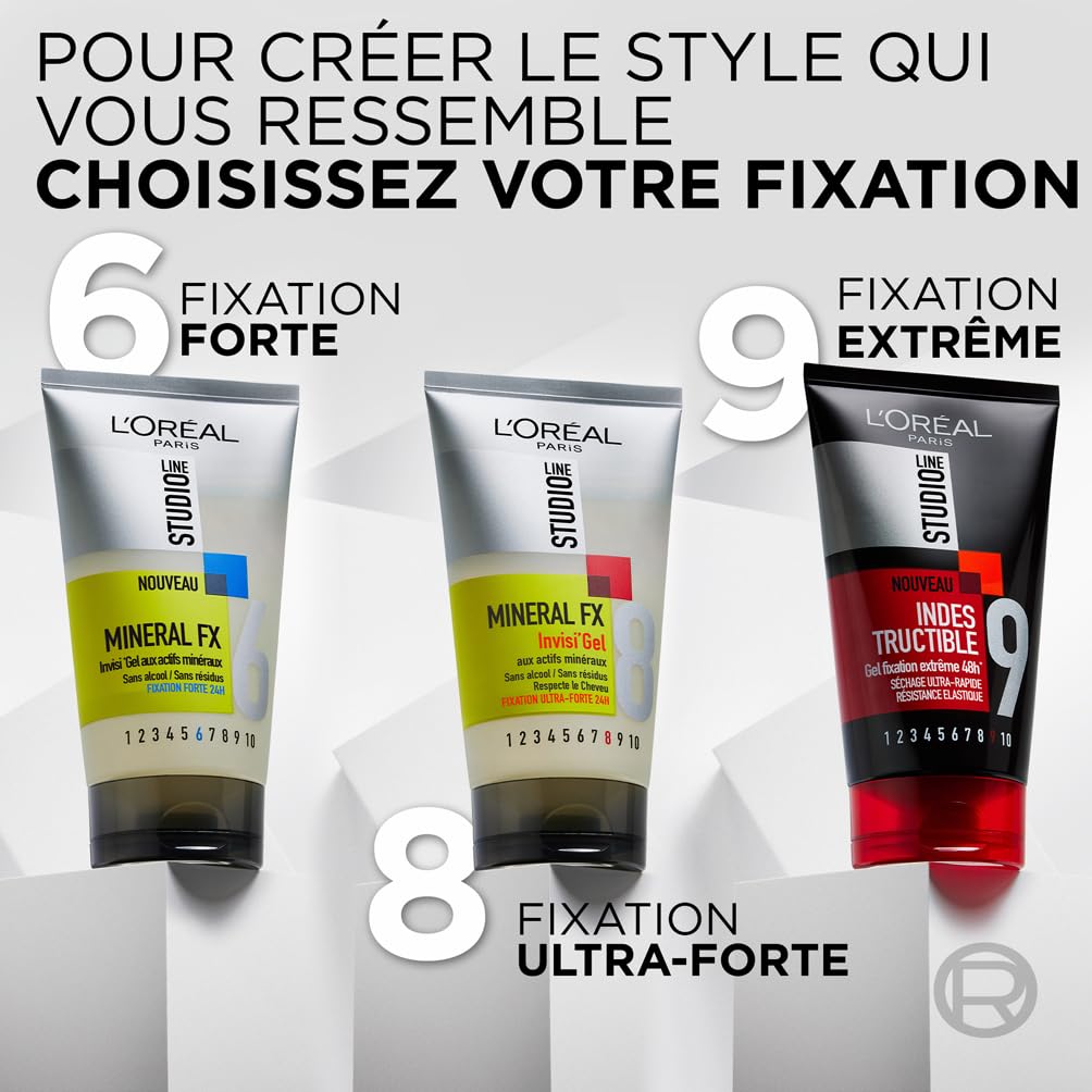 l-or-al-paris-studio-line-mineral-fx-gel-coiffant-fixation-forte-150-ml image 7