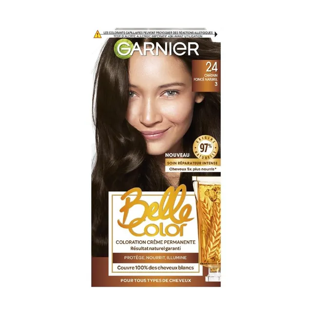 garnier-belle-color-coloration-cr-me-permanente-24-ch-tain-fonc-naturel-100-ml image 1
