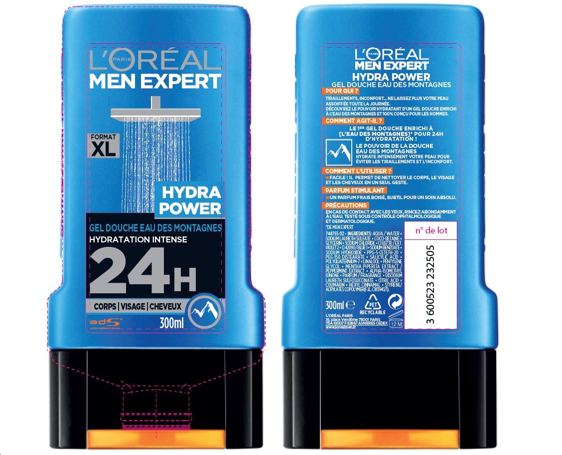 l-or-al-men-expert-hydra-power-gel-douche-homme-3-en-1-corps-visage-cheveux-300- image 2