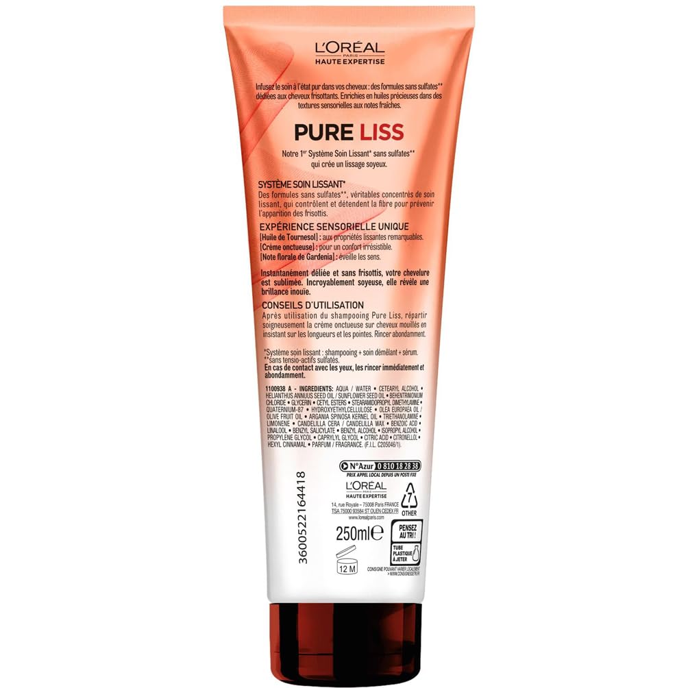l-or-al-paris-pure-liss-soin-d-m-lant-huile-de-tournesol-cheveux-fris-s-indompta image 6
