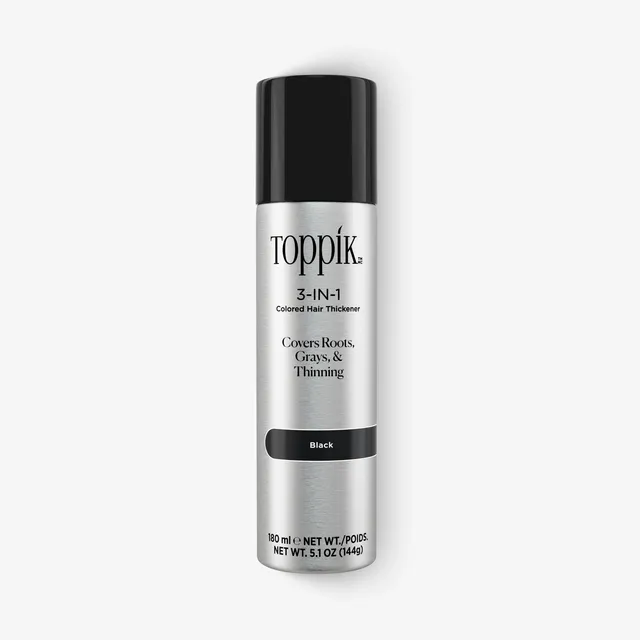 toppik-colored-hair-thickener-spray-colorant-densifiant image 1