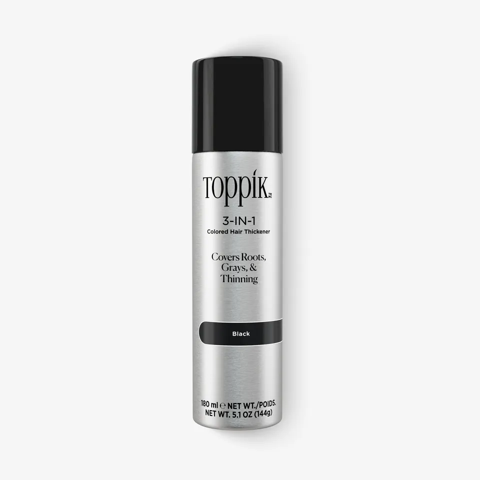 toppik-colored-hair-thickener-spray-colorant-densifiant image 1