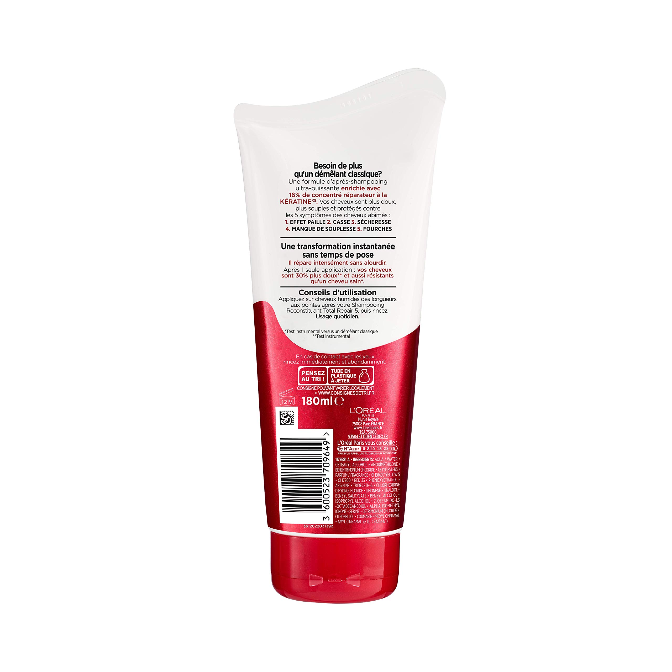 l-or-al-paris-els-ve-total-repair-5-apr-s-shampooing-intensif-k-ratine-180-ml image 2