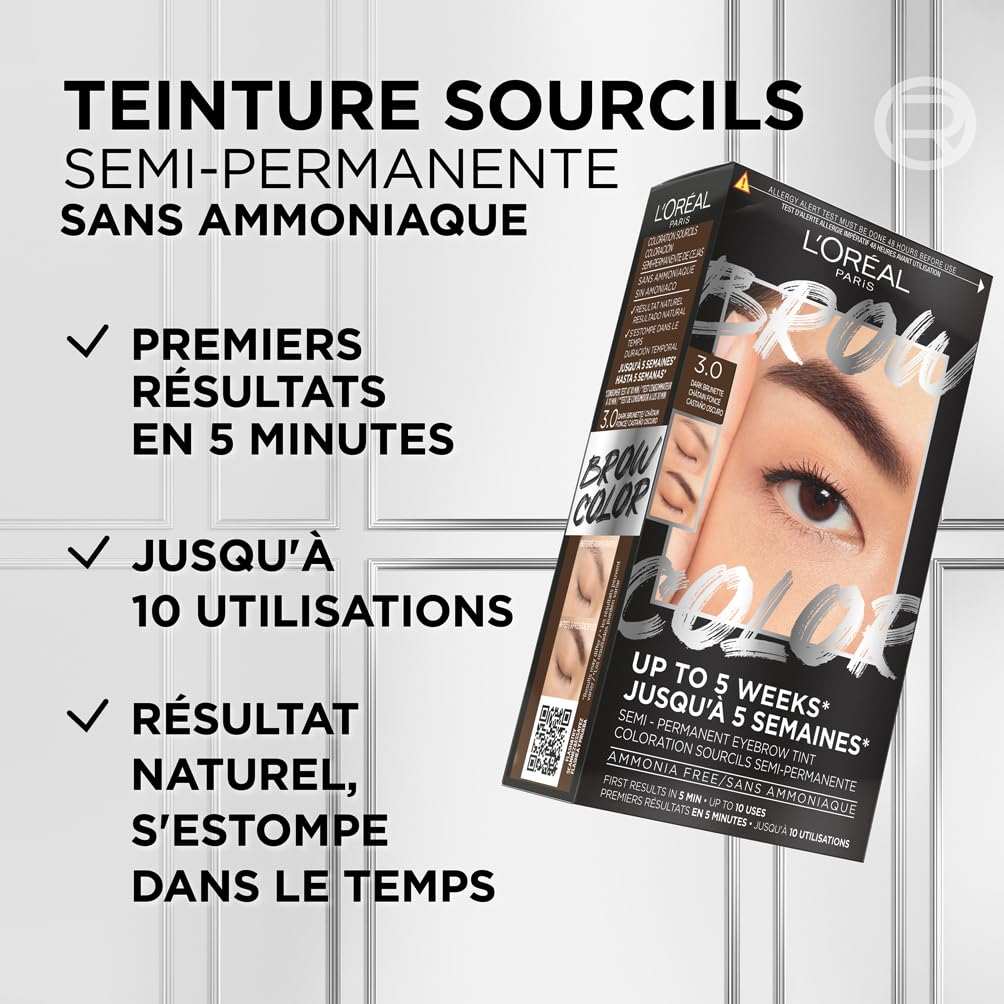 l-or-al-paris-brow-color-teinture-sourcils-semi-permanente-3-0-brunette-tenue-5- image 3