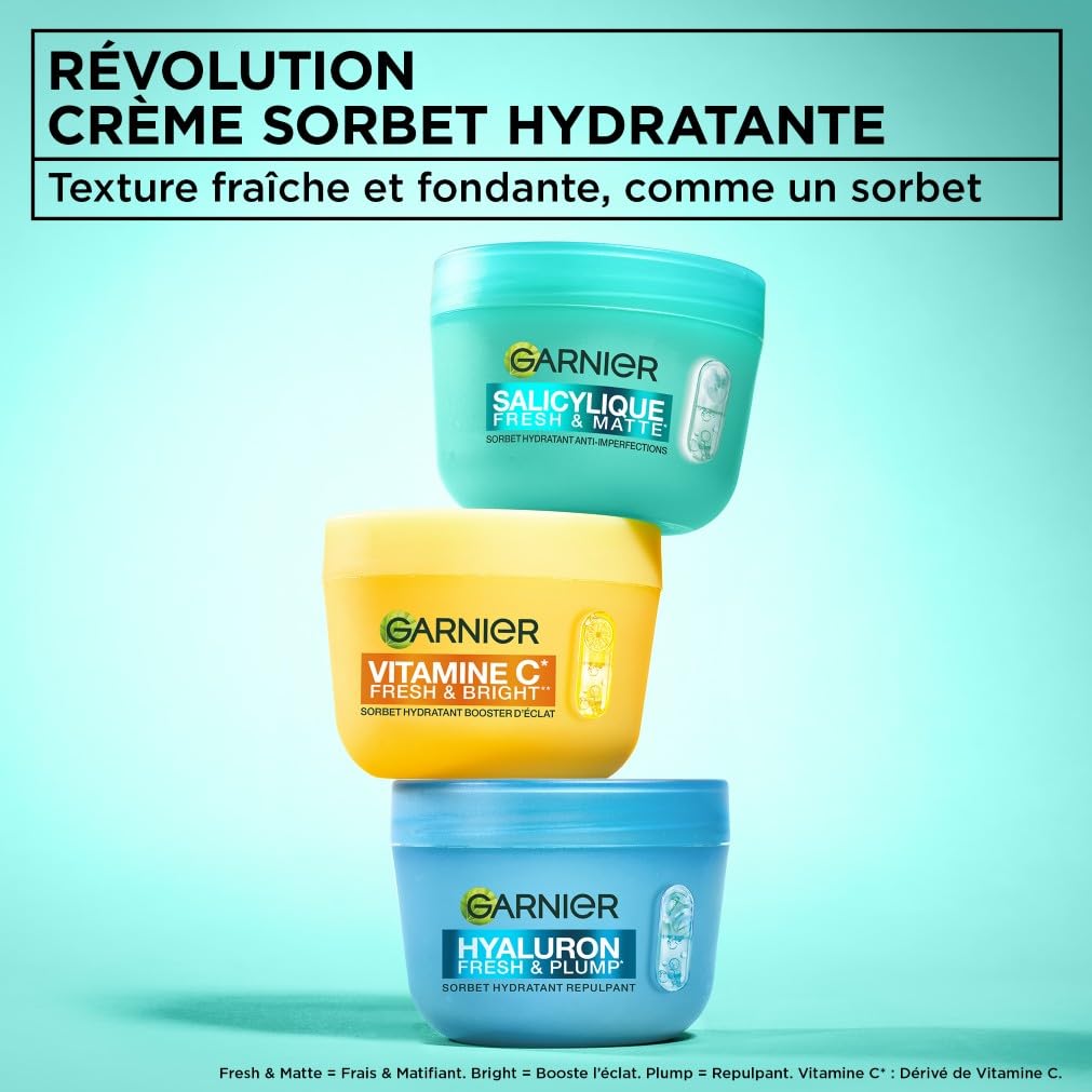 garnier-salicylique-cr-me-sorbet-fresh-matte-hydratante-matifiante-85-ml image 7