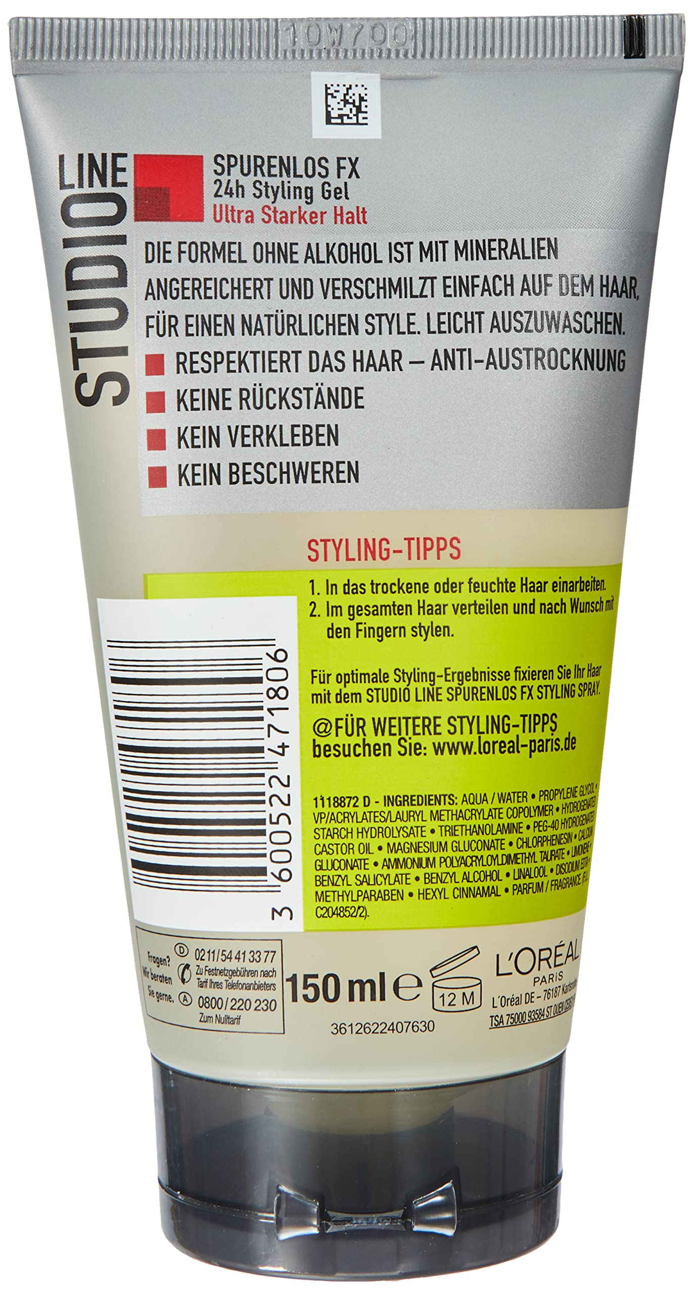 l-or-al-paris-studio-line-fx-gel-stylisation-sans-trace-8-150-ml image 2