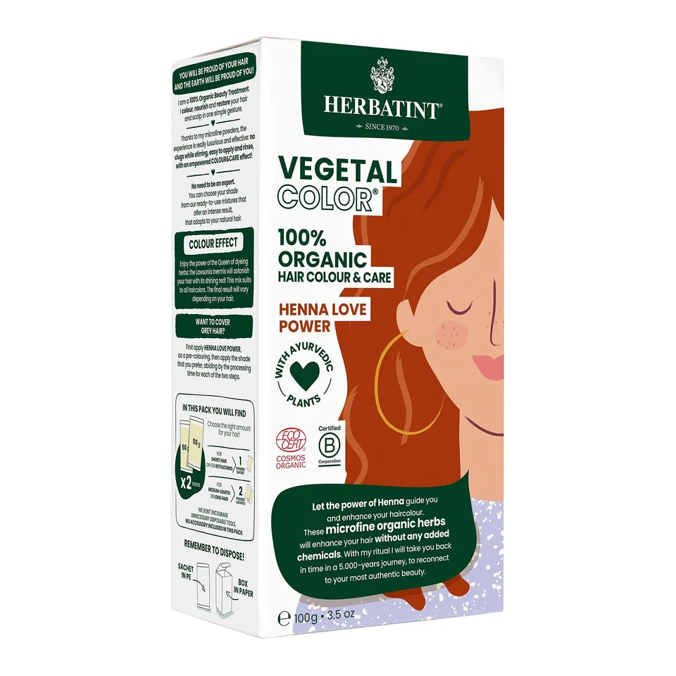 herbatint-vegetal-color-henn-pur-henna-love-poudre-de-henn-100-g image 1