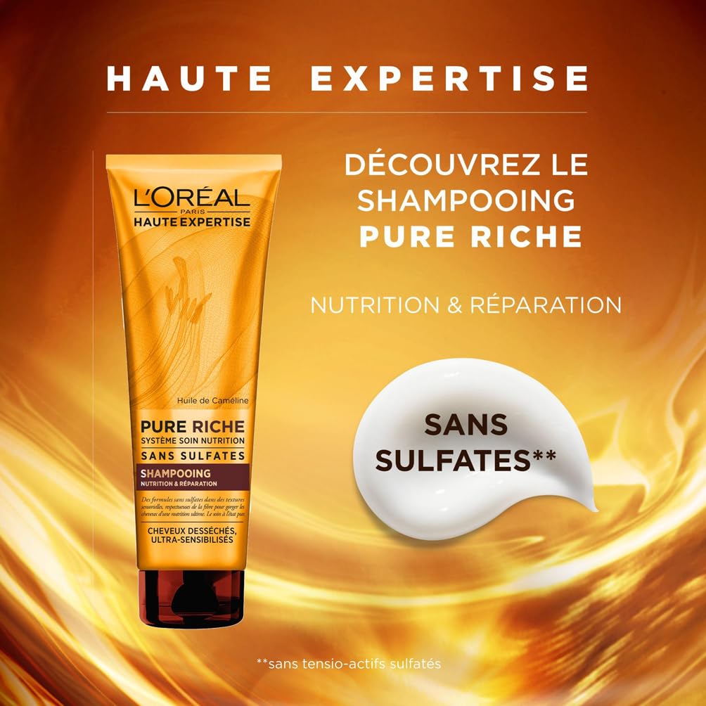 l-or-al-paris-pure-riche-shampooing-sans-sulfate-cam-line-250-ml-nutrition-cheve image 3